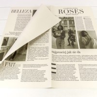  Плёнка в листах 56,5*56,5 (20 шт.) матовая "Газета ROSES" 65мкм Розовато-серый 1/60 Арт: 1614/434