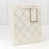 Пакет подарочный с тиснением &quot;Ромбы&quot; (микс) 18*23*10 210г 1/20 1/360 Арт: 300710E - Пакет подарочный с тиснением "Ромбы" (микс) 18*23*10 210г 1/20 1/360 Арт: 300710E