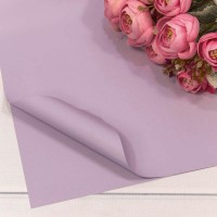 Плёнка в листах 60*60 (20 шт.) матовая "Корейская" 55мкм Серо-сиреневый 1/60 Арт: 1698/523