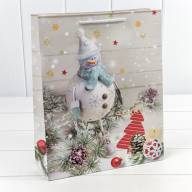 Пакет подарочный &quot;Новый год&quot; (микс 468) 26*32*10 210г 1/20 1/240 Арт: 300468C - Пакет подарочный "Новый год" (микс 468) 26*32*10 210г 1/20 1/240 Арт: 300468C