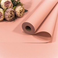  Плёнка 58см 800г матовая "Корейская" 65мкм Персиковый 1/12 Арт: 1838/4032