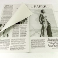 Плёнка в листах 56,5*56,5 (20 шт.) матовая "Газета PAPER" 65мкм Серый 1/60 Арт: 1615/CG1