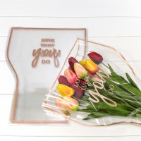 Плёнка в листах "Конус для цветов" 36*20*45 (30 шт.) Коричневая рамка 1/100 Арт: 001510/4