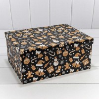 Коробки Прямоугольные Набор 1/10 34*26*15,3 "Новый год"-1645 1/6 Арт: 730604/1645