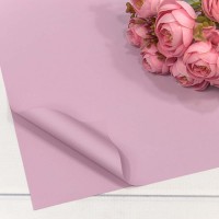 Плёнка в листах 60*60 (20 шт.) матовая "Корейская" 55мкм Розовато-сиреневый 1/60 Арт: 1698/2052