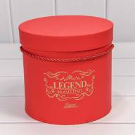 Коробки Цилиндр Набор 1/3 18,3*17,2 &quot;Legend&quot; Красный 1/12 Арт: 720189/4 - Коробки Цилиндр Набор 1/3 18,3*17,2 "Legend" Красный 1/12 Арт: 720189/4