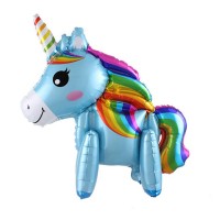 Фигура Единорог радужная грива BLUE 3D 57см Х 75см Y 