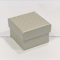 Коробка Квадратная 5*5*3 "Ромбики" Серый 1/24 1/720 Арт: 61255/6