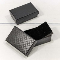 Коробка Прямоугольная 8*5*2,5 "Ромбики" Чёрный 1/24 1/576 Арт: 61258/7