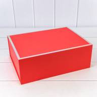 Коробка Прямоугольная 30,6*23*11 складная на магнитах Красный 1/40 Арт: 720116/3 - Коробка Прямоугольная 30,6*23*11 складная на магнитах Красный 1/40 Арт: 720116/3