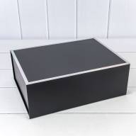 Коробка Прямоугольная 30,6*23*11 складная на магнитах Чёрный 1/40 Арт: 720116/4 - Коробка Прямоугольная 30,6*23*11 складная на магнитах Чёрный 1/40 Арт: 720116/4