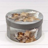 Коробки Круглые Набор 1/3 21*11,5 "Новый год"-2113 1/30 Арт: 7302247/2113