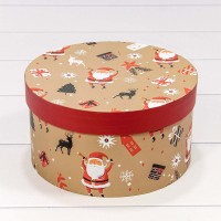 Коробки Круглые Набор 1/3 21*11,5 "Новый год"-2120 1/30 Арт: 7302247/2120