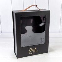 Коробка Прямоугольная 25*9,5*33 складная на магнитах Чёрный 1/30 Арт: 720830/4