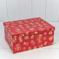 Коробки Прямоугольные Набор 1/10 34*26*15,3 "Новый год"-0080 1/6 Арт: 730604/0080