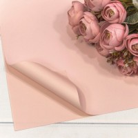  Плёнка в листах 55*55 (20 шт.) матовая "Корейская" 65мкм Персиковый 1/60 Арт: 1698/4032